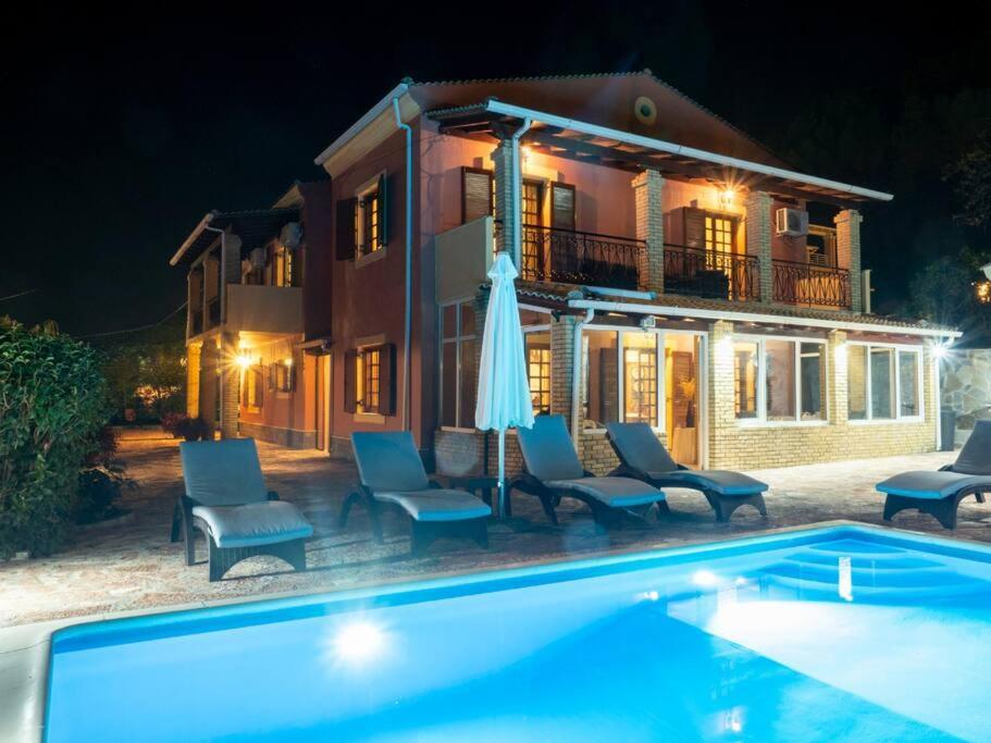Poli House Family Villa W/ Pool Corfu  Bagian luar foto